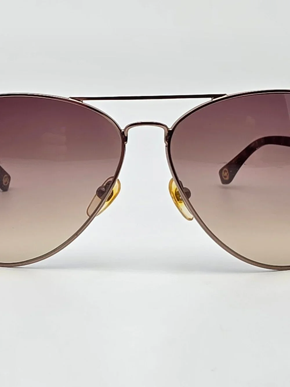 Michael Kors Karmen M2477S 239 Taupe Frame Brown Gradient Aviator Sunglasses